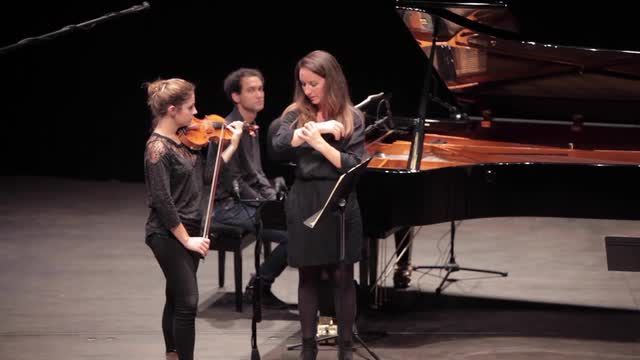 BRAHMS, J.: Violin Sonata No. 2: I. Allegro amabile (Masterclass with Genevieve Laurenceau) (Laurenceau, Klein, Lambert)