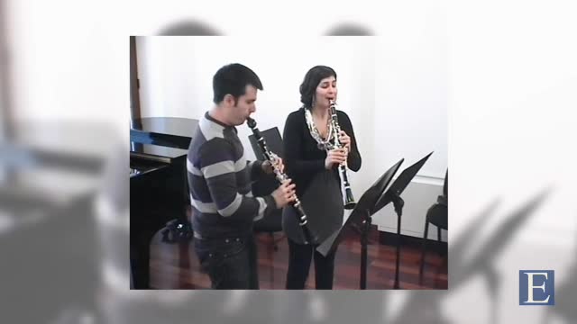 POULENC, F.: Sonata for 2 Clarinets, FP 7: III. Vif (Masterclass with Eduard Brunner) (Carvalho, Pastor Vidal)