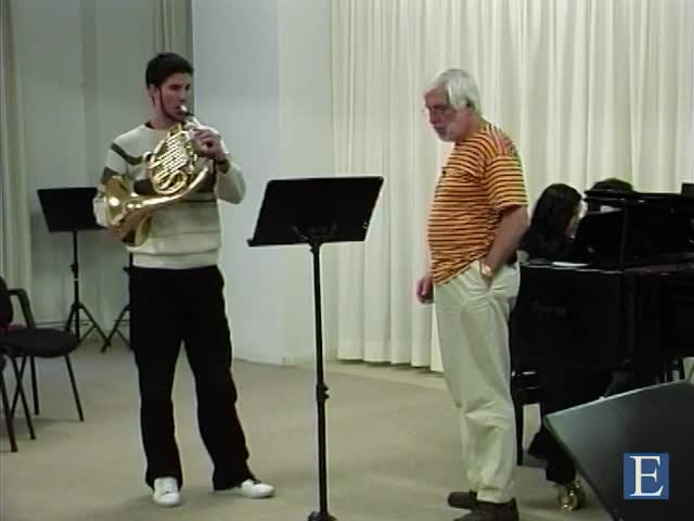 HINDEMITH, P.: Horn Concerto: I. Moderately fast (horn and piano reduction) (Masterclass with Dale Clevenger) (Fuertes Plata, Azizova)